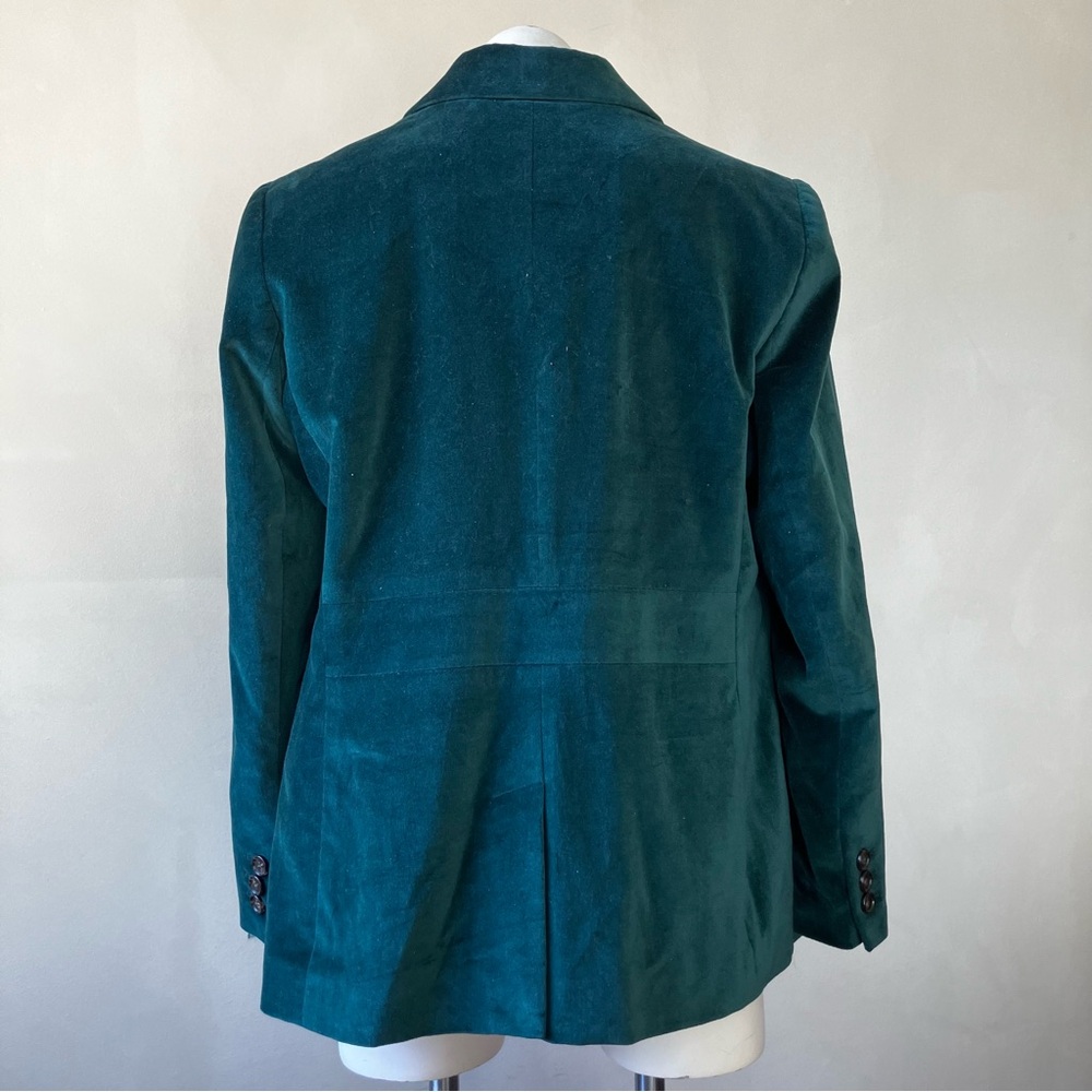 Talbots | Classic Green Velvet Suit Jacket - Picture 3 of 9